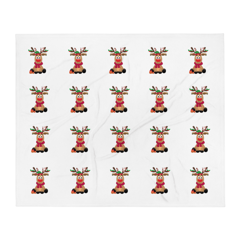 reindeer-print-throw-blanket