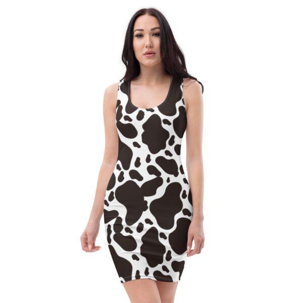 cow-print-bodycon-dress