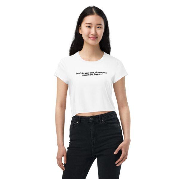 Women's Inspirational Quote Crop Top - Image 3