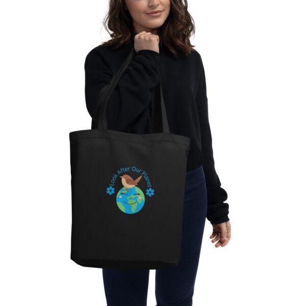 look-after-our-planet-black-eco-tote-bag