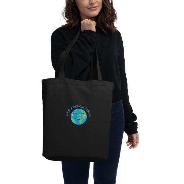 look-after-our-planet-black-eco-tote-bag