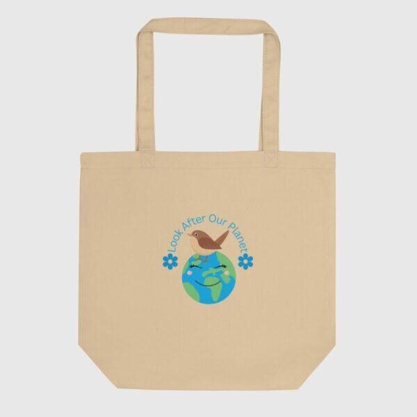 Look After Our Planet Oyster Coloured Eco-Tote Bag