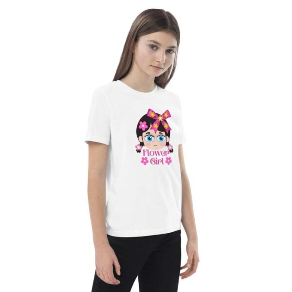 Organic Cotton Flower Girl Children's T-Shirt - Image 2